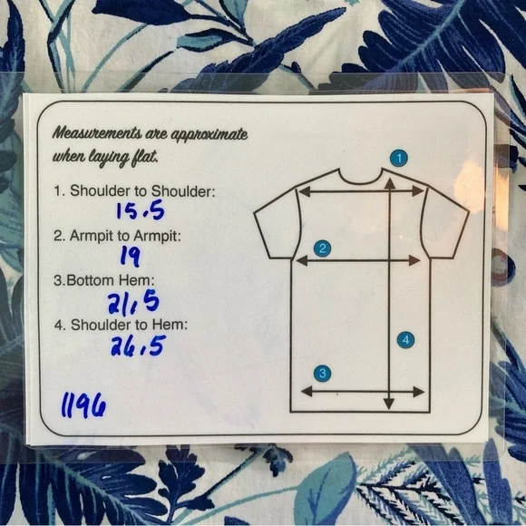 Talbots Cotton Blue & White Fern Print Button Down Shirt Polka Dot Cuff (Size S) - Picture 10 of 10